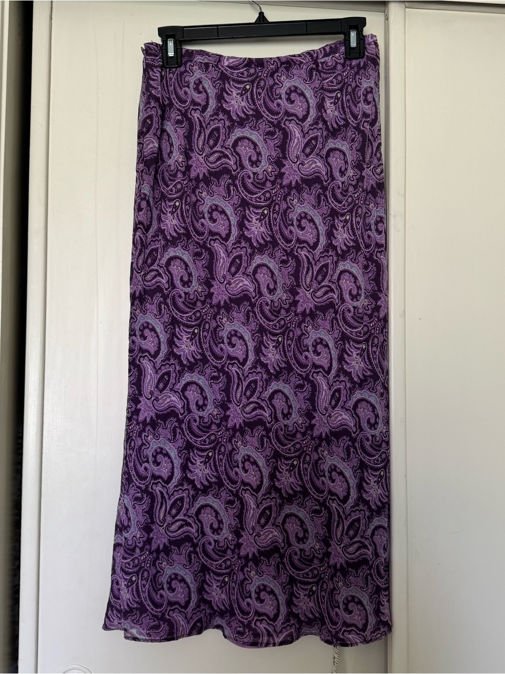 Ann Taylor Purple Paisley Maxi Skirt